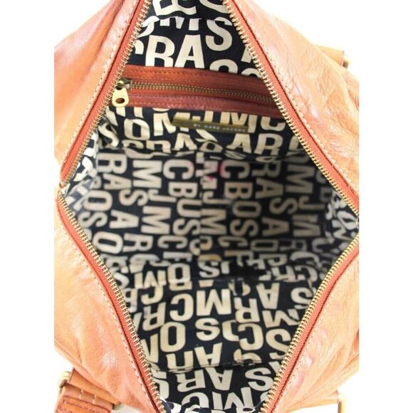 Marc by Marc Jacobs TAN BROWN GENUINE LEATHER TOTE SHOULDER BAG HANDBAG PURSE - Picture 7 of 12